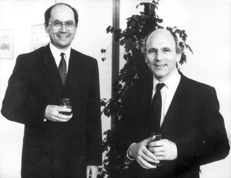 František Mikloško a Ján Čarnogurský